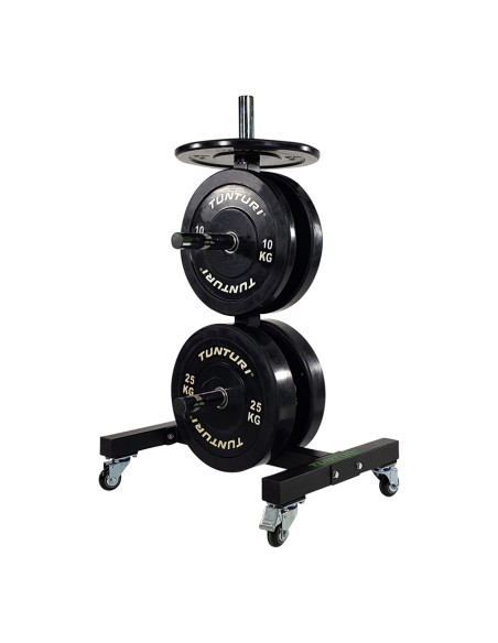 Tvirtas apsauginių plokščių laikiklis „Tunturi Upright Bumper Plate Rack“