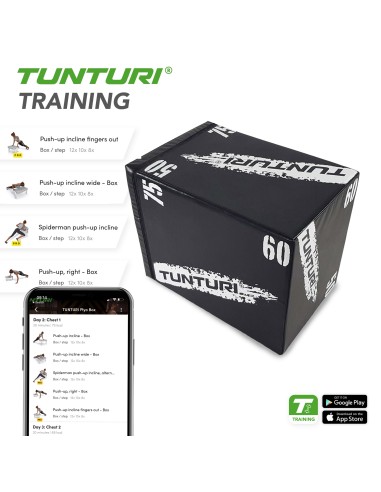 Treniruočių dėžė TUNTURI Plyo Box Soft (EVA) 50/60/75 cm