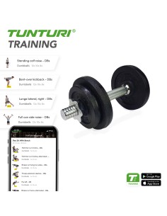 Hanteliai TUNTURI Hantelių rinkinys 20kg (2 vnt.) 2