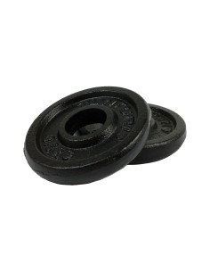 Svorio diskai TUNTURI Plates juodi, 30 mm, 0,5 kg (pora)