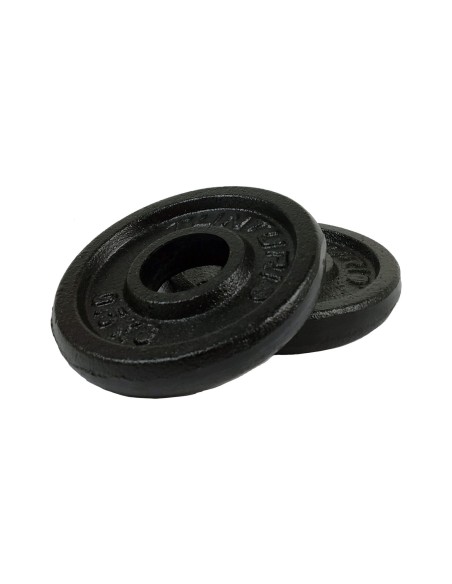 Svorio diskai TUNTURI Plates juodi, 30 mm, 0,5 kg (pora)