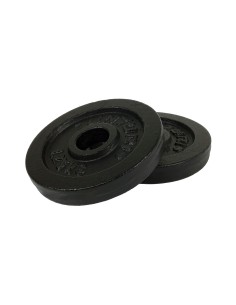 Svorio diskai TUNTURI Plates juodi, 30 mm, 1,25 kg (pora)