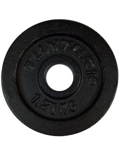 Svorio diskai TUNTURI Plates juodi, 30 mm, 1,25 kg (pora) 2