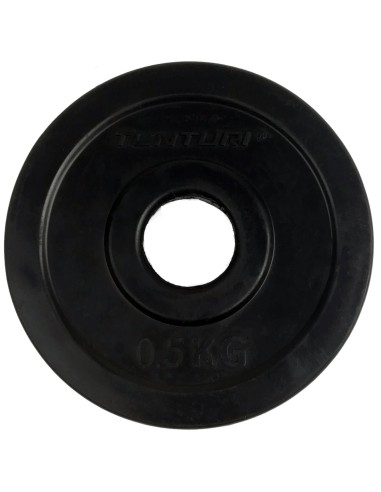 Svorio diskai TUNTURI guminiai diskai, 30 mm, 0,5 kg (pora)