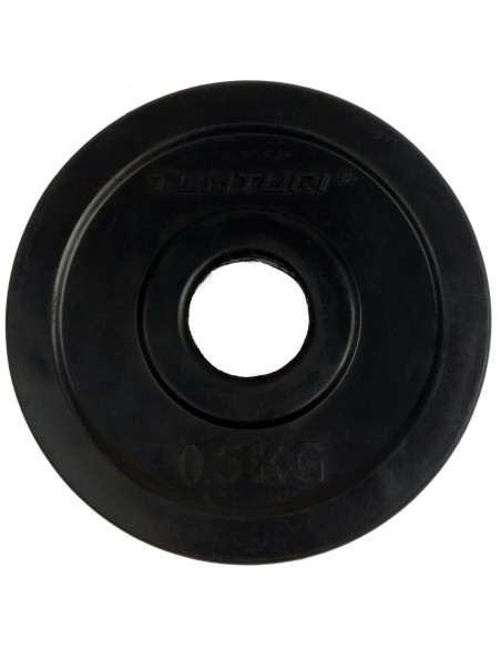 Svorio diskai TUNTURI guminiai diskai, 30 mm, 0,5 kg (pora)