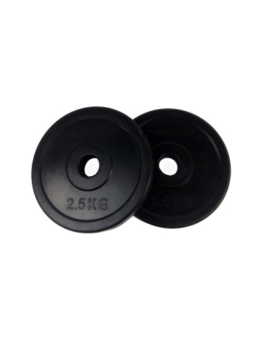 Svorio diskai TUNTURI guminiai diskai, 30 mm, 2,5 kg (pora)