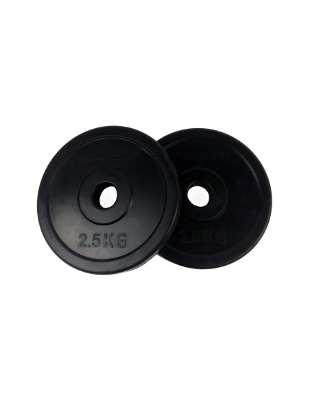 Svorio diskai TUNTURI guminiai diskai, 30 mm, 2,5 kg (pora)