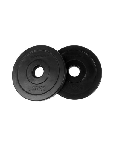 Svorio diskai TUNTURI guminiai diskai, 30 mm, 1,25 kg (pora)