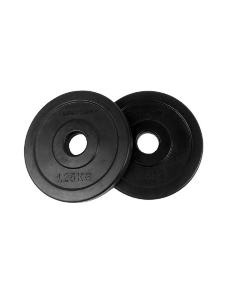 Svorio diskai TUNTURI guminiai diskai, 30 mm, 1,25 kg (pora)