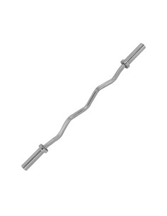 Tõstekang TUNTURI Olympic Curlbar chromas, 50 mm, 120 cm, SpringCol