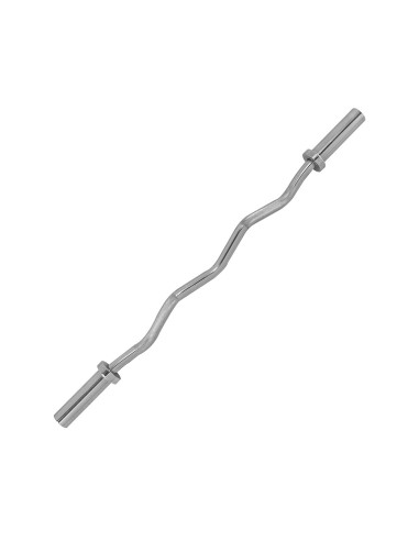 Tõstekang TUNTURI Olympic Curlbar chromas, 50 mm, 120 cm, SpringCol