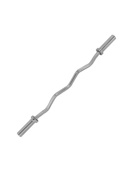 Tõstekang TUNTURI Olympic Curlbar chromas, 50 mm, 120 cm, SpringCol