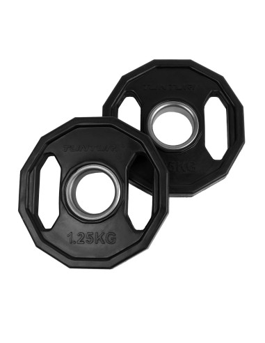 Raskuskettad TUNTURI olimpinės guminės plokštės, 50 mm, 1,25 kg