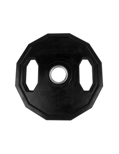 Svorio plokštė TUNTURI olimpinė guminė plokštė, 50 mm, 10 kg