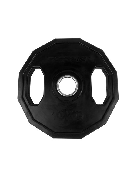 Svorio plokštė TUNTURI olimpinė guminė plokštė, 50 mm, 10 kg