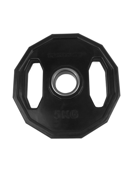 Svorio plokštė TUNTURI olimpinė guminė plokštė, 50 mm, 5 kg