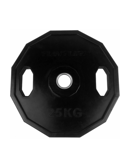 Svorio plokštė TUNTURI Olympic Rubber Plate, 50 mm, 25 kg