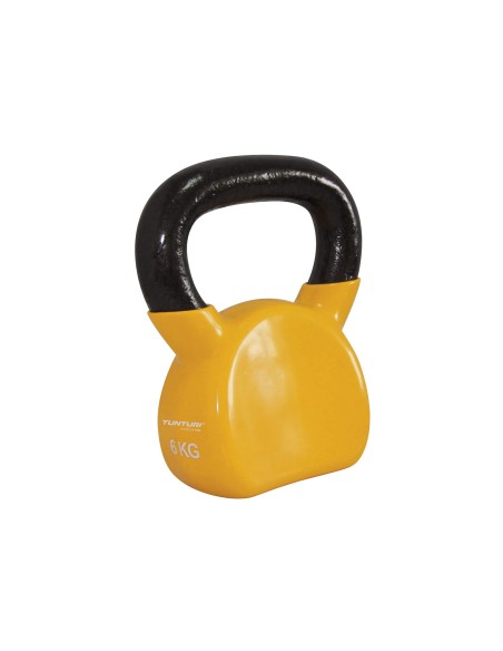 TUNTURI Vinilinis Kettlebell 6kg, geltonas