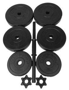 Hantelių TUNTURI Vinilinis hantelių rinkinys 15kg 2