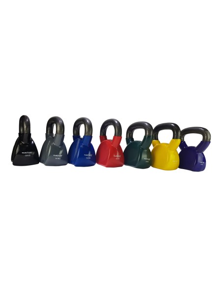 Sangpomm TUNTURI Vinilinis Kettlebell 14kg, pilkas