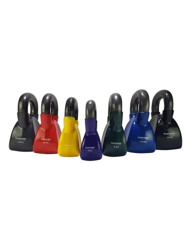 Sangpomm TUNTURI Vinilinis Kettlebell 14kg, pilkas