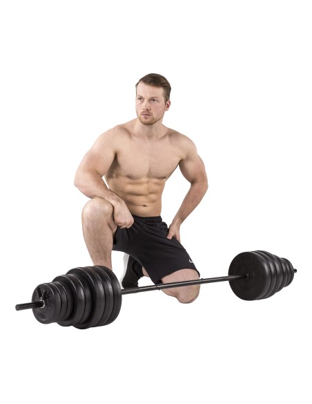 TUNTURI vinilo štangos/hantelių rinkinys 50kg