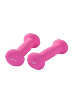 Hanteliai TUNTURI Neopreno hanteliai 0,5kg, rožiniai