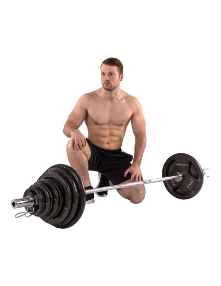 TÜNTURI 140 kg trijų rankenų štangos rinkinys