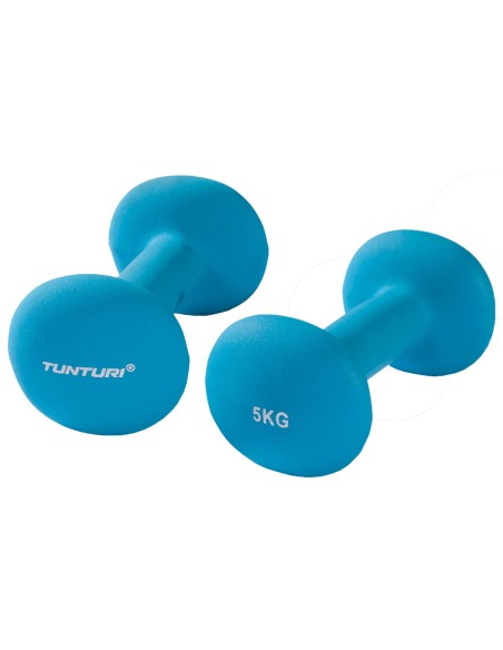 Hanteliai TUNTURI Neopreno hanteliai 5kg, mėlyni
