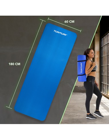Gimnastikos kilimėlis TUNTURI Fitnessmat NBR, mėlynas