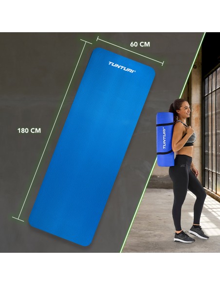 Gimnastikos kilimėlis TUNTURI Fitnessmat NBR, mėlynas