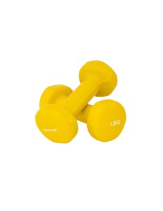 Hanteliai TUNTURI vinilo hanteliai 1,5 kg, geltoni