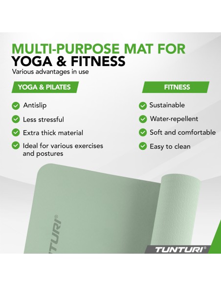 Yogamatt Tunturi Yogamat 8mm, Mėtų