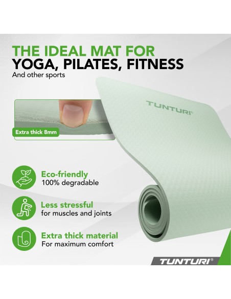 Yogamatt Tunturi Yogamat 8mm, Mėtų