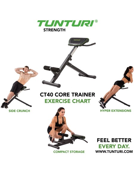 TUNTURI CT40 rožinis treniruoklis korpusui
