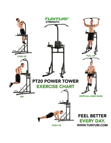 Treniruočių stovas Tunturi PT20 Power Tower