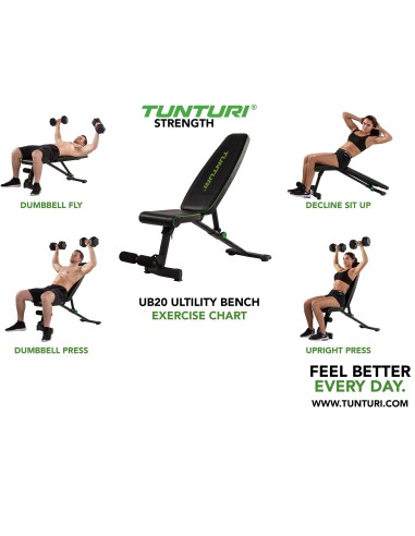 Trainingpink Tunturi UB20 Utility Bench