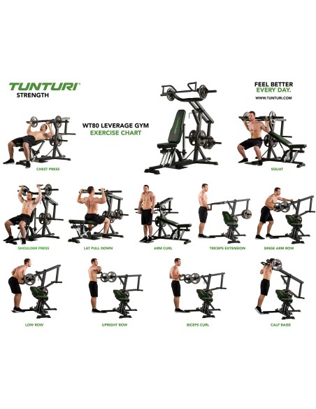 Daugiafunkcis treniruoklis Tunturi WT80 Leverage Gym