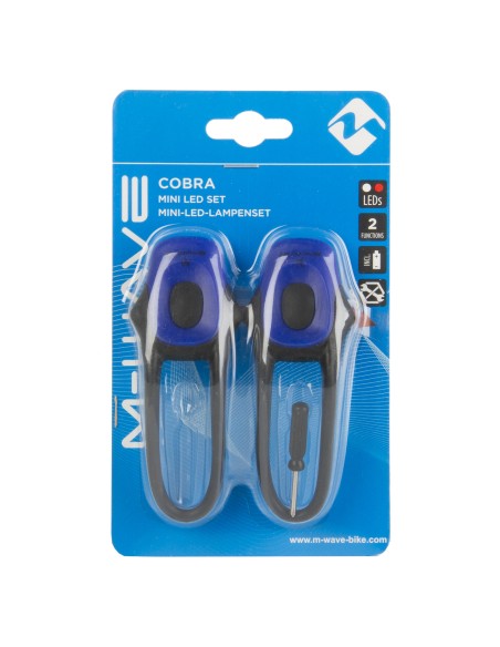 Šviesų komplektas M-Wave Cobra, skirtingų spalvų