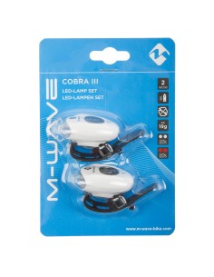 Dviračio žibintų komplektas M-WAVE Cobra III 2
