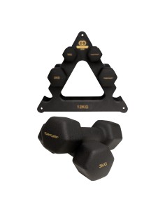Hantelių rinkinys su stovu Tunturi Centuri Neopreen Dumbellset 3Prs+Stand 2