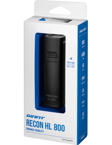 Dviračio žibintų komplektas Giant Recon (HL 1100 + TL 200)