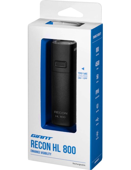 Dviračio žibintų komplektas Giant Recon (HL 1100 + TL 200)