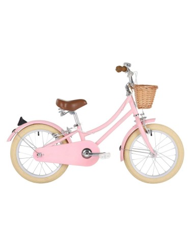 Mergaičių dviratis Bobbin Gingersnap 4-6 metų vaikams, 16 colių, rožinės spalvos