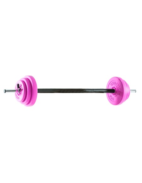 Štangos rinkinys GYMSTICK Pump Set 20 kg rožinis