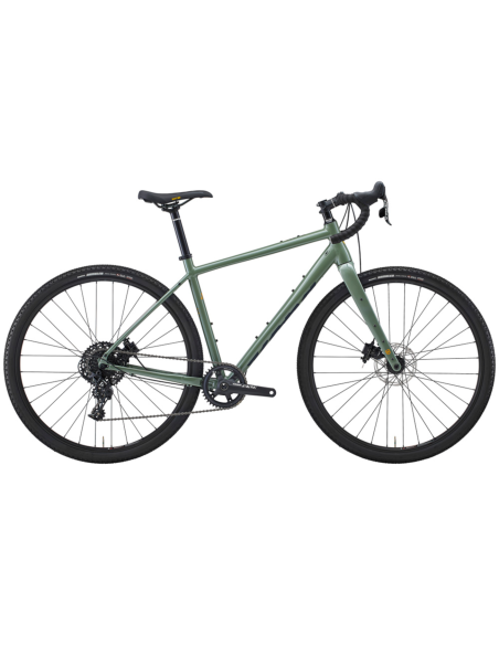 Dviratis KONA Libre, 28" blizgios metalinės žalios spalvos (M/L)