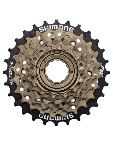 Pavarų dėžė: Shimano daugiapakopė laisvosios eigos žvaigzdė, 6 pavaros, MF-TZ500-6, 14-16-18-21-24-28T