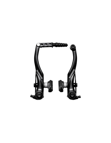 Stabdžiai: SHIMANO galiniai sidabriniai BR-T4000 Alivio su S65T
