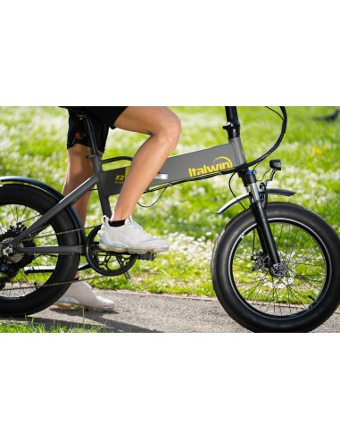 Sulankstomas elektrinis dviratis ITALWIN K2 XL (36V / 10,5 Ah), baltas