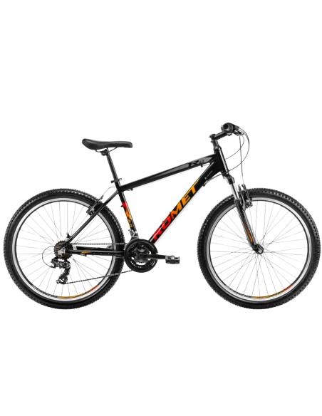 Dviratis ROMET Rambler R6.0, 26" juodas-oranžinis-raudonas (L)